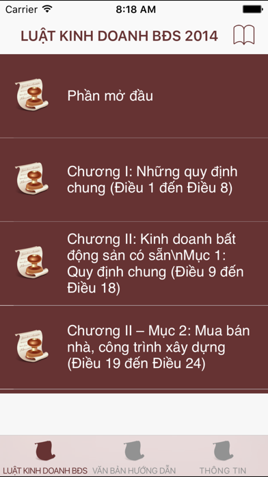 Screenshot #1 pour Luật Kinh Doanh Bất Động Sản 2014