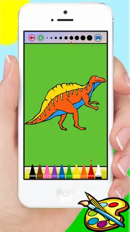 Game screenshot Динозавр Раскраска - Рисование для детей бесплатно Игры hack