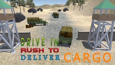 Screenshot #2 pour Simulateur de camion de fret Armée - livrer des fournitures alimentaires aux camps militaires dans ce jeu de simulation de conduite