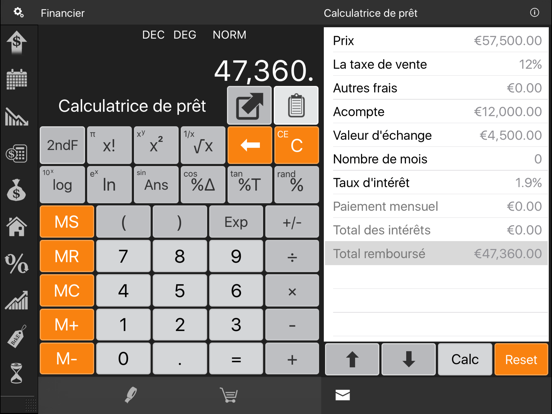 Screenshot #4 pour Financier Calculatrice HD