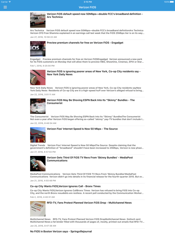 Broadband & Home Networking News iPad screenshot 5 - News app