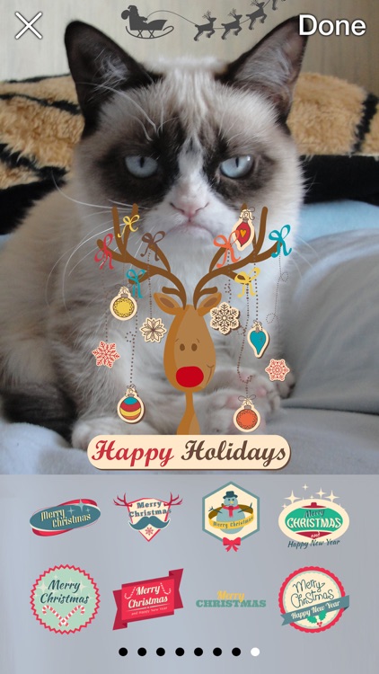 Now That's Christmas: Turn Your Photos Into Holiday Cards With 72 Stickers screenshot-4