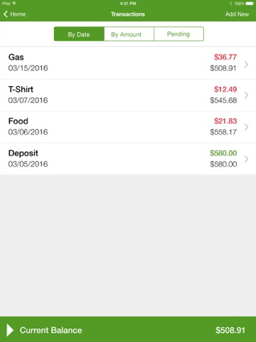 Screenshot #4 pour InstaFunds - Checkbook (Finances, Spending, Accounts + Pic Option)