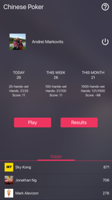 Chinese Poker Online screenshot