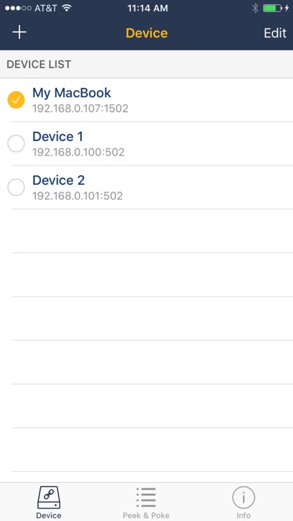 ModComm: Peek & Poke