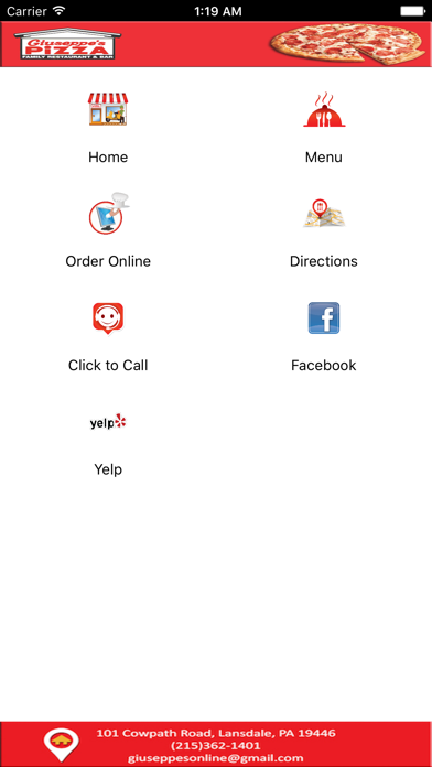 Screenshot #1 pour Giuseppe Pizza and Restaurant