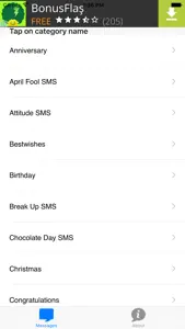 Free SMS Message Templates -  Useful for daily SMS screenshot #1 for iPhone