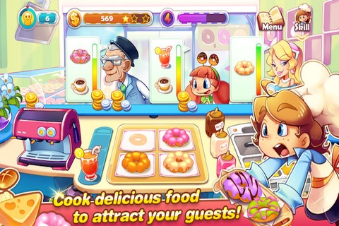 Cooking Dash  - Donut and ice cream maker, Fast Food Shop & Restaurant Saga screenshot 4
