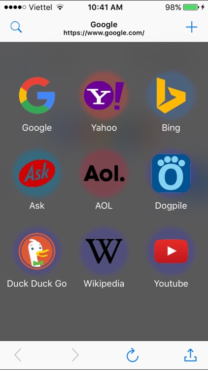 Multi Search - Search Engines, Smart Search & Web Browser for searching with Google, Bing, Yahoo, YouTube, Wikipedia and more