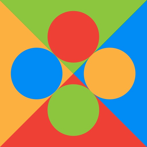 Circle Square:Fall color, Crazy color for the impossible rush games iOS App