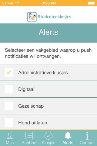 Studentenklusjes screenshot 3