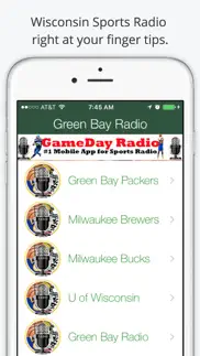 green bay gameday live radio – packers & bucks edition iphone screenshot 1