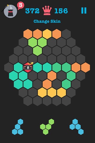 Hexagon Merged - 10/10 blocks in the grid bricks cubes ( tomb puzzle games ) screenshot 3