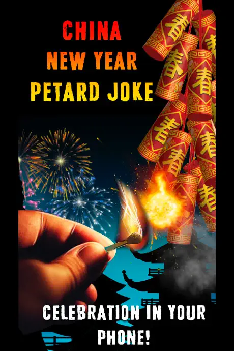 China New Year Petard Joke