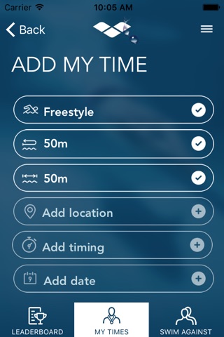 Faster - Swim, track your time and challenge the world! screenshot 3