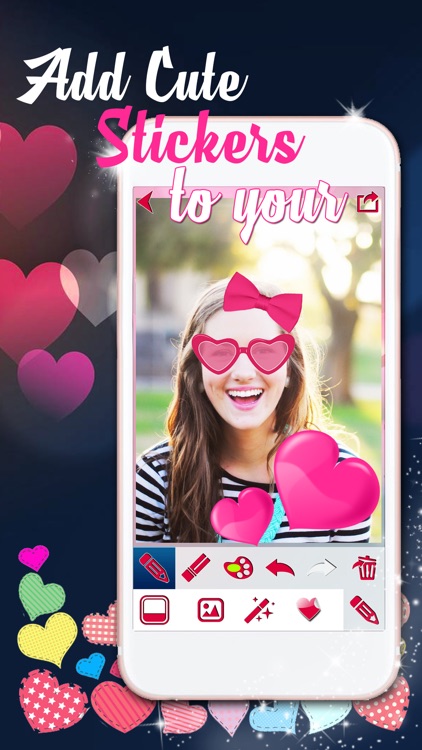 Valentine's Day Edition of Love Photo Frames with Cute Stickers and Camera Effects screenshot-4