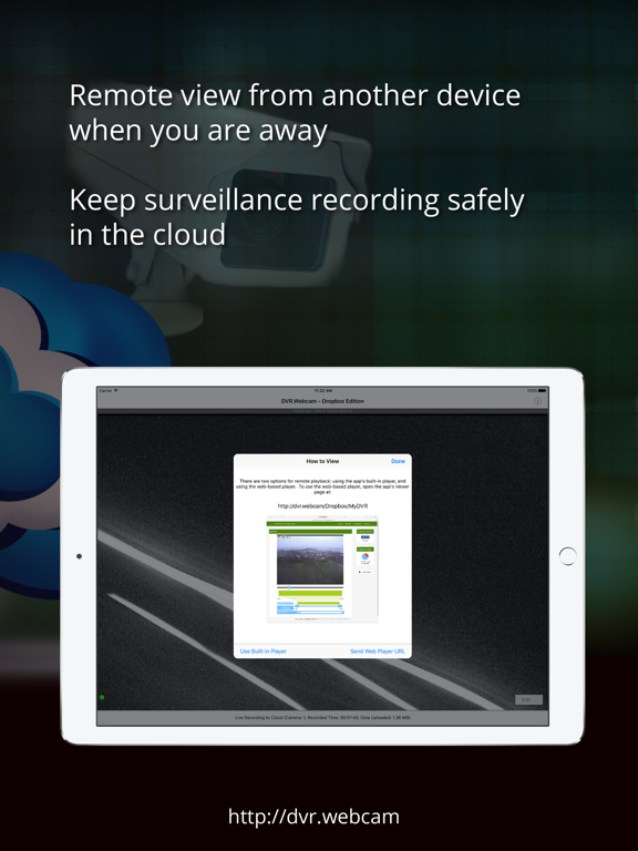 Screenshot #6 pour DVR.Webcam for Dropbox Users