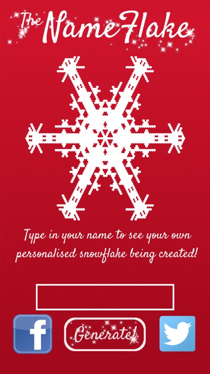 NameFlake - Generate a Snowflake from your name!