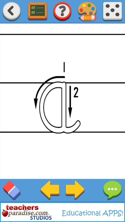 Cursive Practice Handwriting for Kids HWTC - Cursive Letter Tracing Game