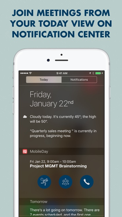 MobileDay One-Touch Dialer for Conference Calls & Online Meetings