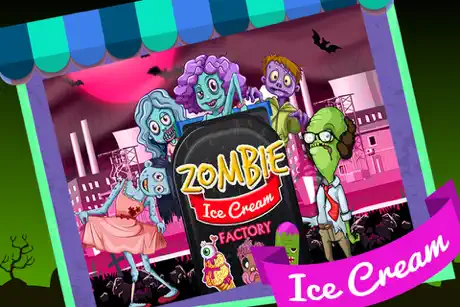 Zombie Ice Cream Factory Simulator - Learn how to make frozen sn