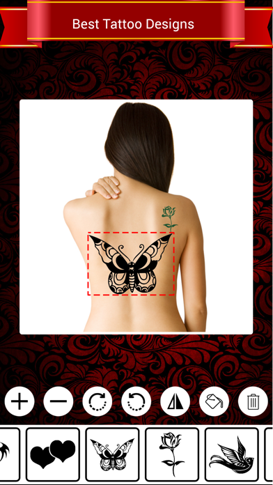 Screenshot #1 pour Tattoo photo editor studio - piercing and inked tattoos designs from real artist salon for girls and boys