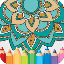 Coloring Books Mandala Adult Games For Relax app icon
