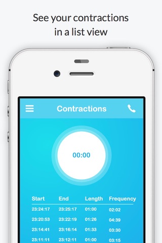 Contractions - A Contraction Timer screenshot 2