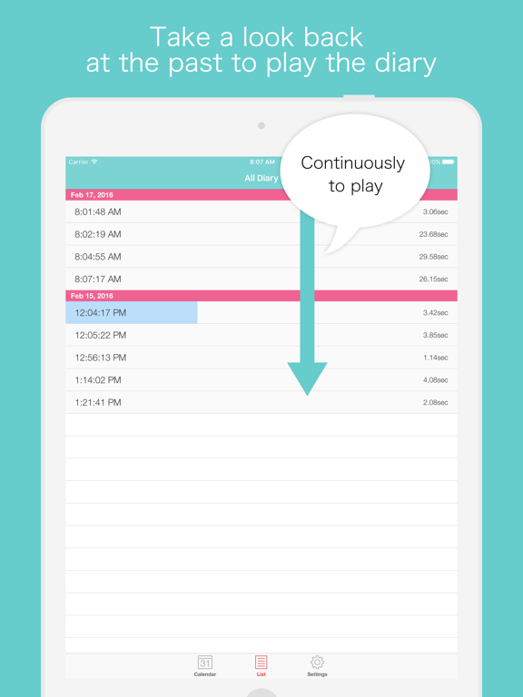 Screenshot #5 pour VoiceDiary - voice recorder