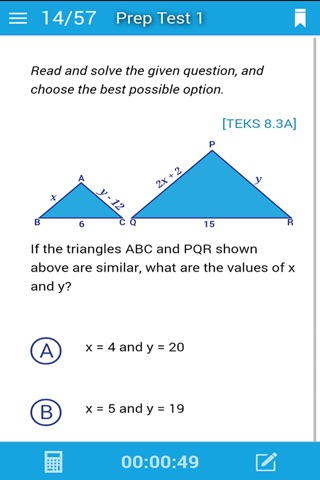 STAAR Math Grade 8 screenshot 3