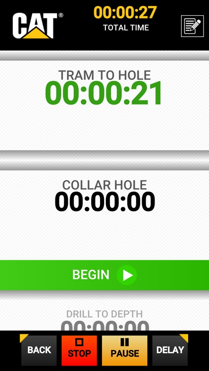 Cat® Drill Cycle Timer