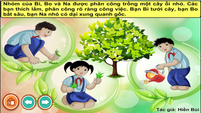 How to cancel & delete Ba bạn nhỏ trồng cây (Truyện thiếu nhi từ tác giả Hiền Bùi) from iphone & ipad 4
