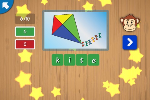 Spelling with Chimpy English Free - Reading and writing words screenshot 2