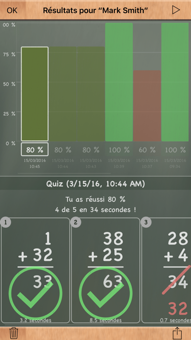 Screenshot #3 pour MathBoard Addition