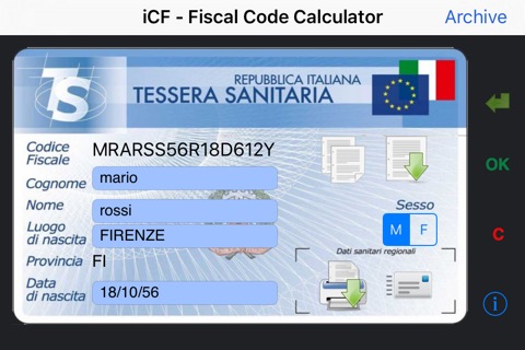 iCF - Codice Fiscaleのおすすめ画像2