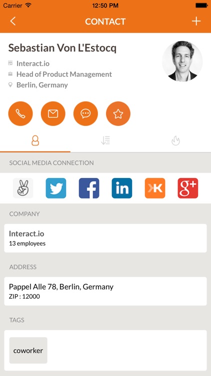 myContacts - Mobile CRM for Sales Professionals screenshot-0