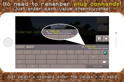 Plug Commands - Custom Keyboard for Plug for Minecraft PE screenshot 3