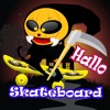 ハロウィーンスケートボードのジャンパー爆弾子供のゲームは簡単で無料の楽しいです