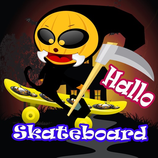 halloween skateboard jumper icon