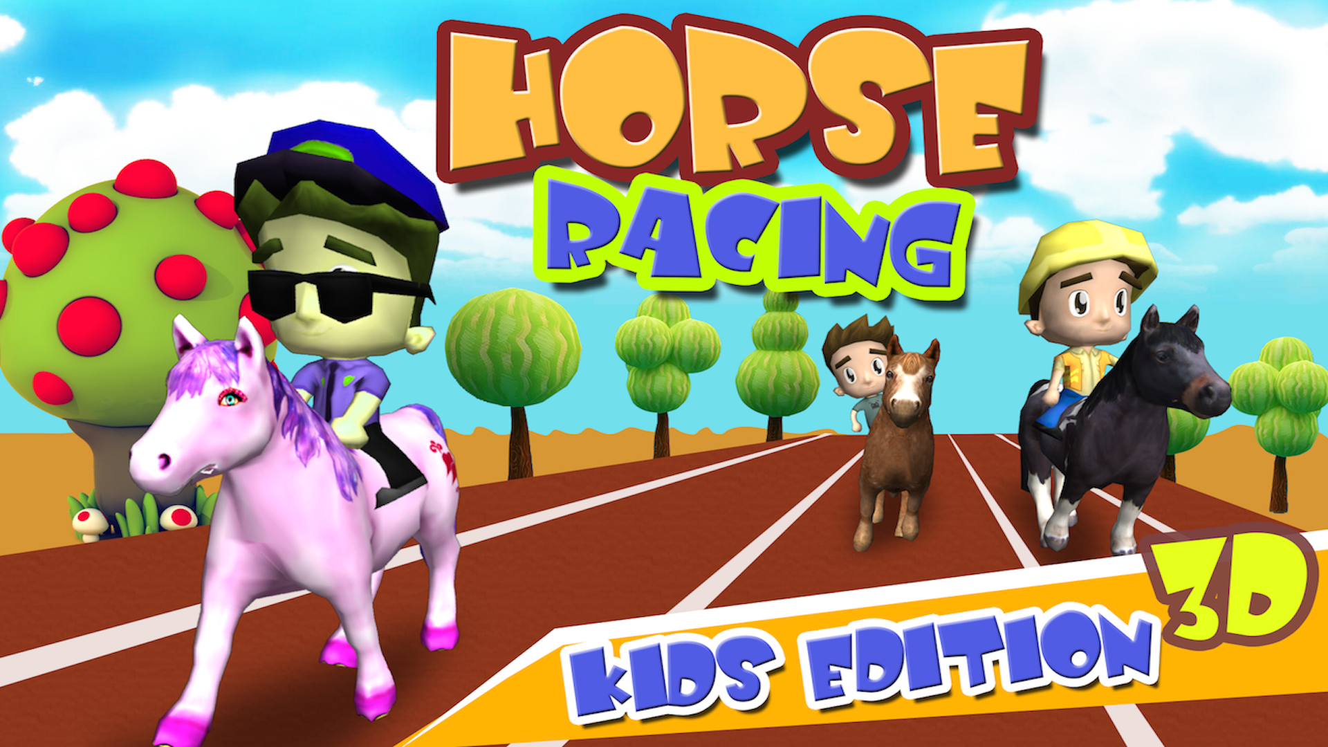 Horse Racing 3D Free (Kids Edition) screenshot 11