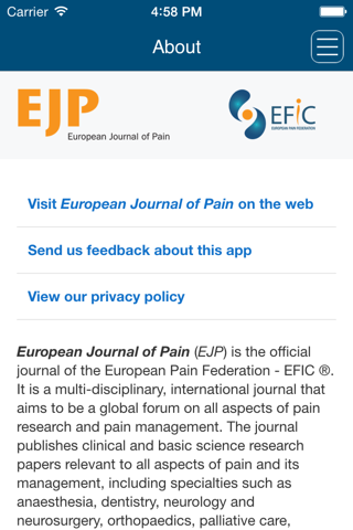 European Journal of Pain screenshot 2