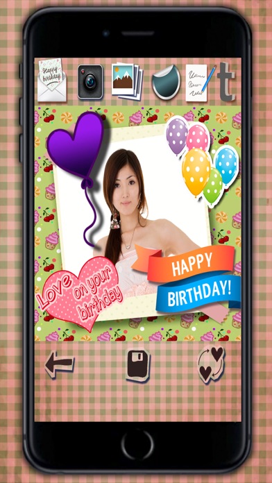 Screenshot #1 pour Créer des voeux d'anniversaire heureux