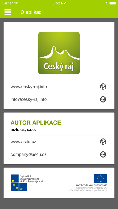 Screenshot 1 of Český ráj App