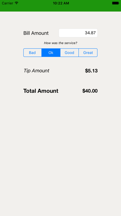 Screenshot #3 pour QuickTip - Rounded tips for an easy total