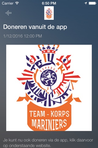 Roparun Team Korps Mariniers screenshot 2