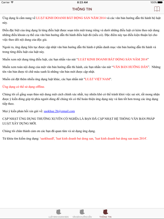 Screenshot #5 pour Luật Kinh Doanh Bất Động Sản 2014