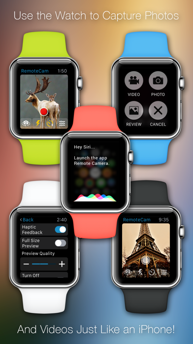 RemoteCam: Live Preview & Full Camera Photo Video Remote Control From Your Watch Screenshot
