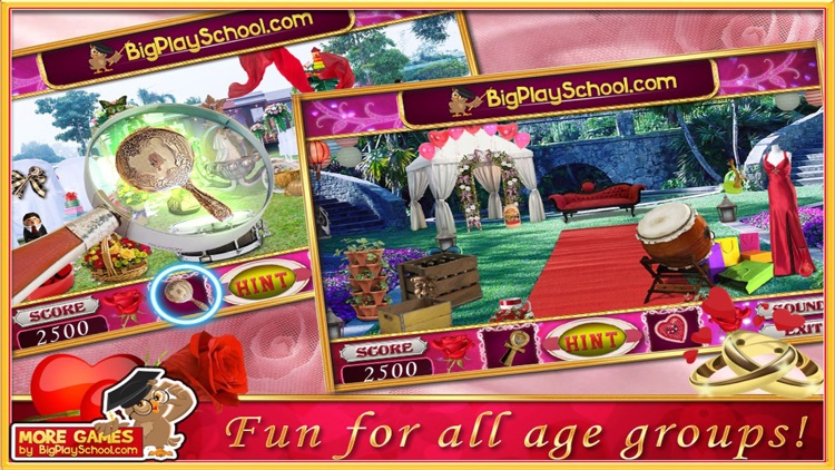 Rose Wedding Hidden Objects Game