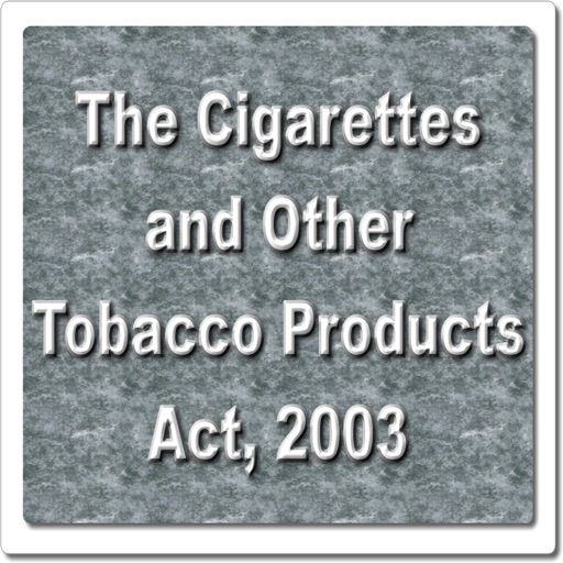 The Cigarettes and Other Tobacco Products Act 2003 icon