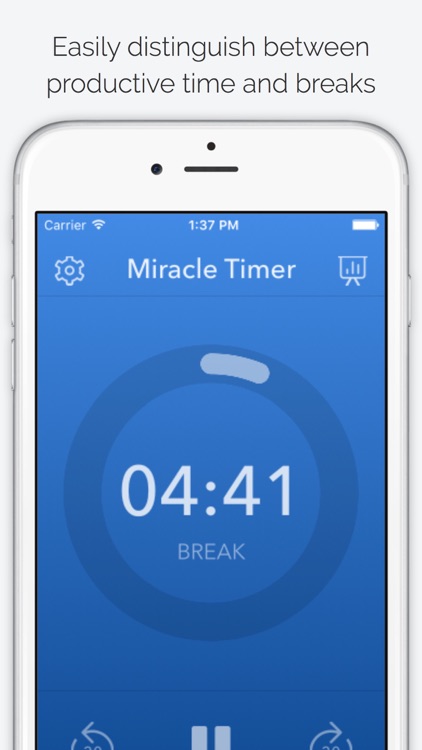 Miracle Timer - Be Productive - Perfect for work and study - Overcome procrastination and build healthy habits